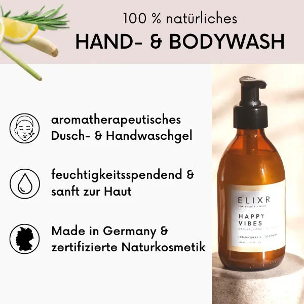 HAPPY VIBES Natural Hand & Body Wash - ELIXR 2