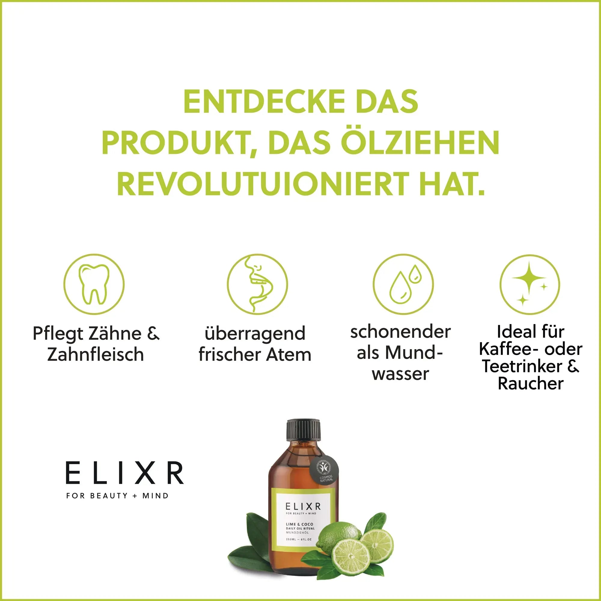 LIME & COCO Mundziehöl 250ml ELIXR - ELIXR