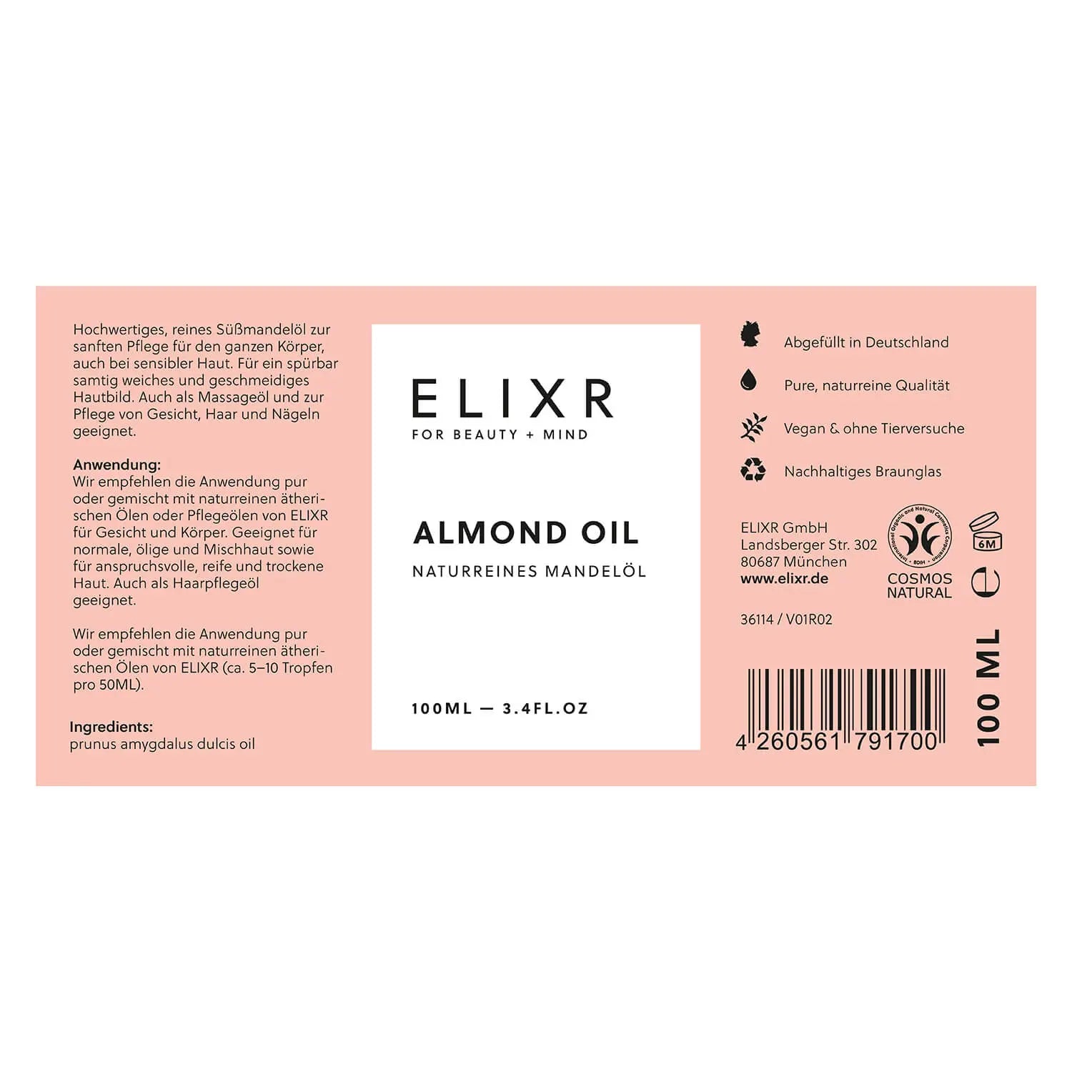 NATURREINES MANDELÖL ELIXR - ELIXR