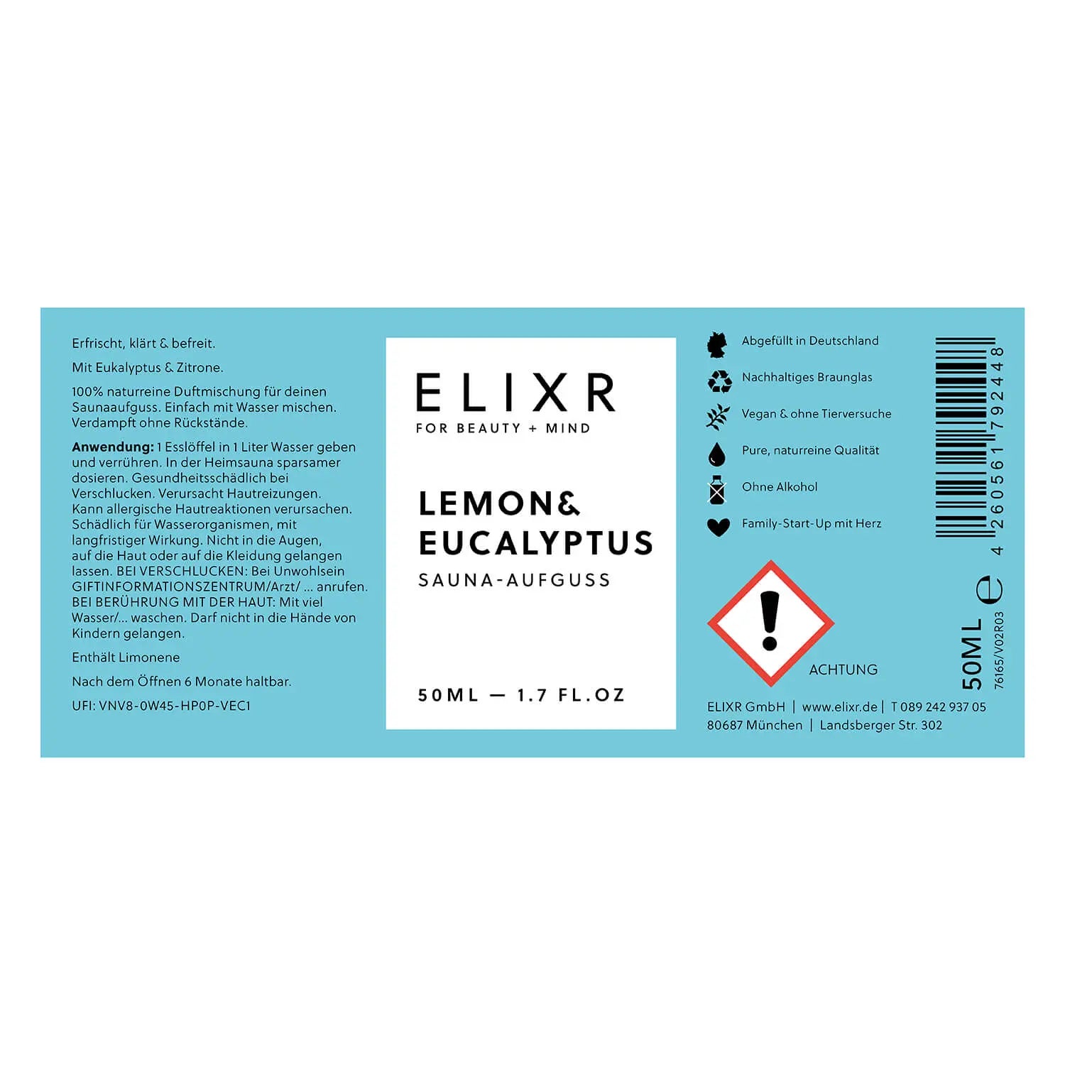 LEMON & EUCALYPTUS Sauna-Aufguss ELIXR - ELIXR
