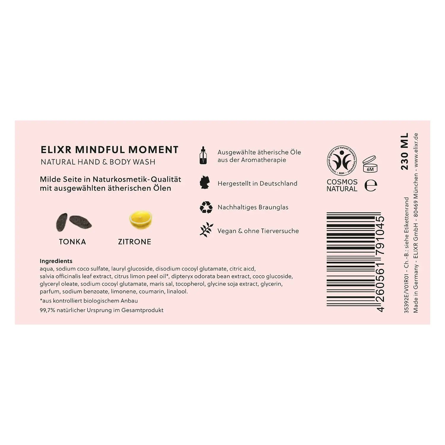 MINDFUL MOMENT Natural Hand & Body Wash 2+1 Angebot ELIXR - ELIXR