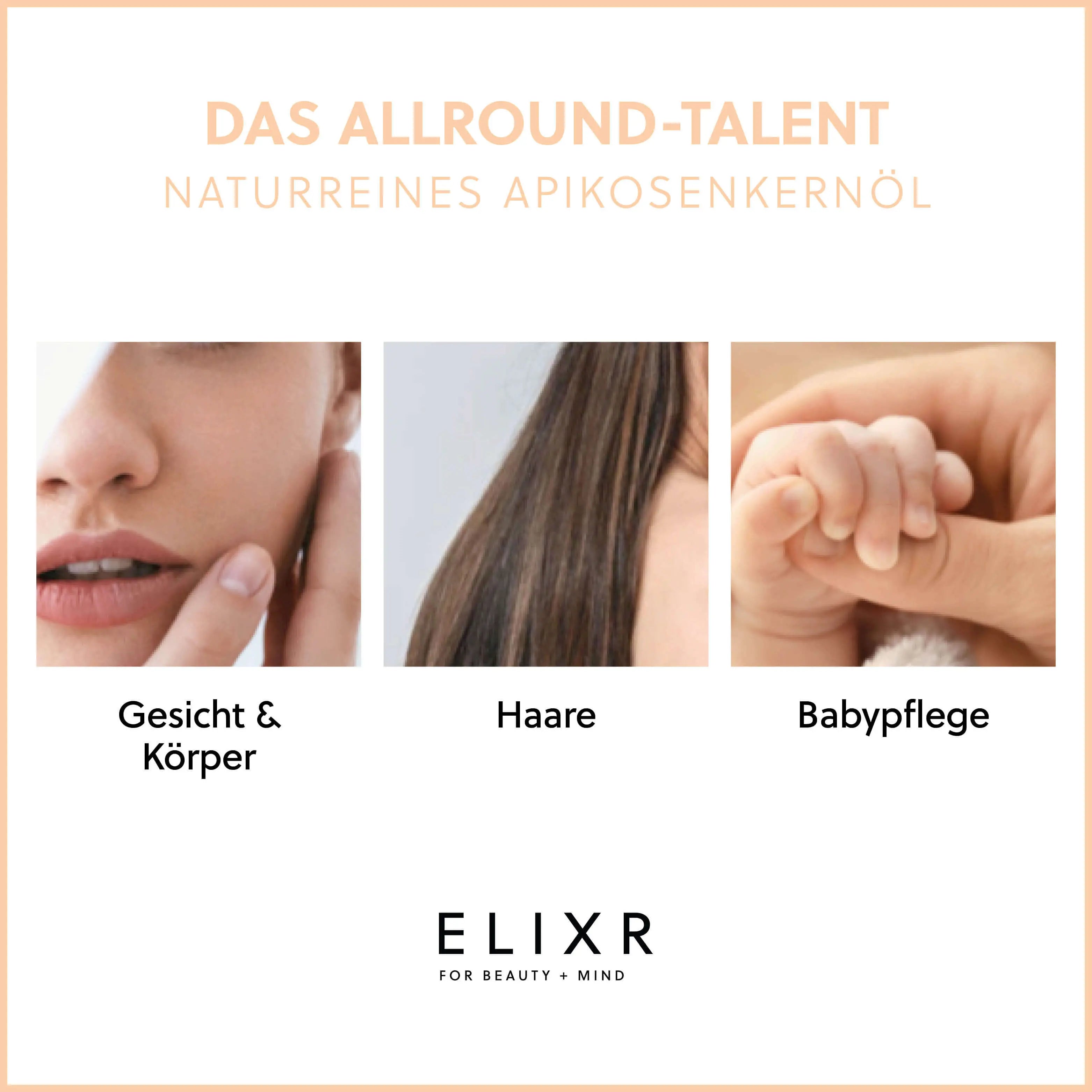 NATURREINES APRIKOSENKERNÖL ELIXR - ELIXR